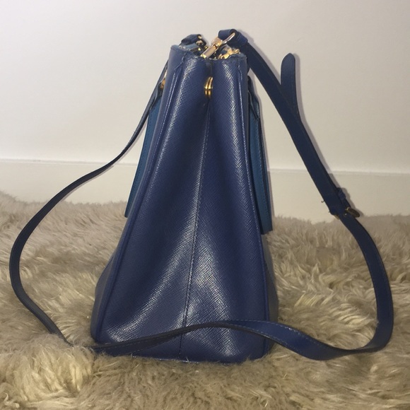 PRADA Bluette+Cobalto Saffiono Lux Authentic - Picture 3 of 6